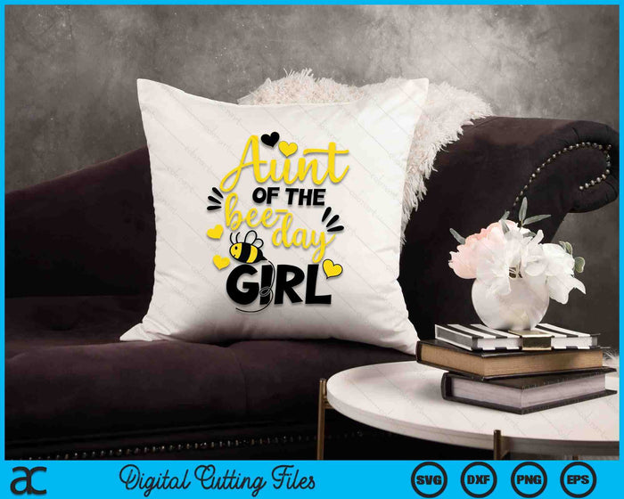 Tía de la chica del día de la abeja SVG PNG Cortando archivos imprimibles Tía de la chica del día de la abeja SVG PNG Cortando archivos imprimibles
