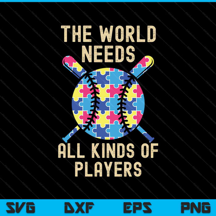 Autism Awareness The World Needs All Kinds Of Player SVG PNG Cutting Printable Files
