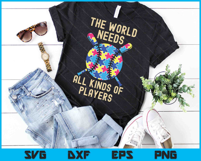 Autism Awareness The World Needs All Kinds Of Player SVG PNG Cutting Printable Files