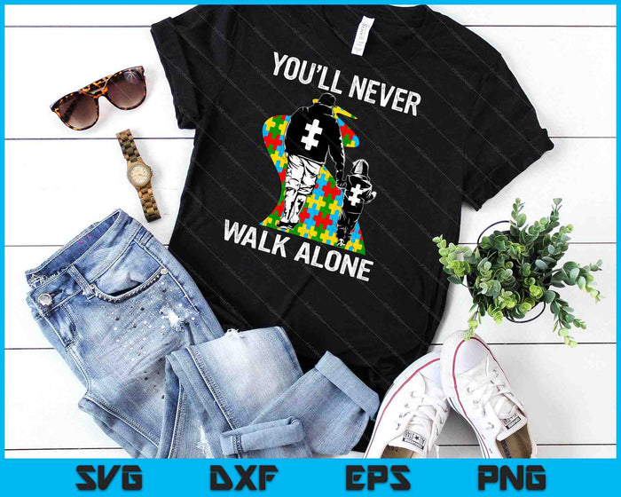 Autism Dad Support Alone Puzzle You'll Never Walk SVG PNG Digital Cutting Files Autism Dad Support Alone Puzzle You'll Never Walk SVG PNG Digital Cutting Files