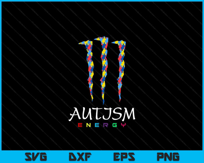 Autism Energy SVG PNG Digital Cutting Files Autism Energy SVG PNG Digital Cutting Files