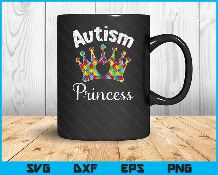 Autism Princess Daughter Family Autistic Kids Awareness Girl SVG PNG Digital Printable Files Autism Princess Daughter Family Autistic Kids Awareness Girl SVG PNG Digital Printable Files