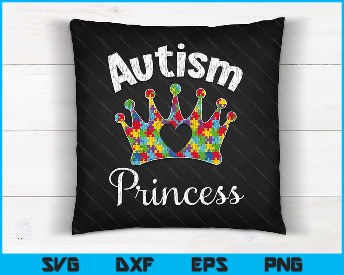 Autism Princess Daughter Family Autistic Kids Awareness Girl SVG PNG Digital Printable Files Autism Princess Daughter Family Autistic Kids Awareness Girl SVG PNG Digital Printable Files