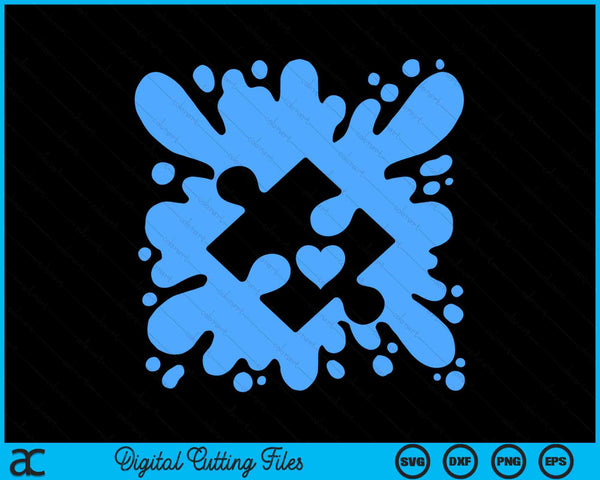 Autism Special Ed Teacher Autism Puzzle Piece Support SVG PNG Digital Cutting Files