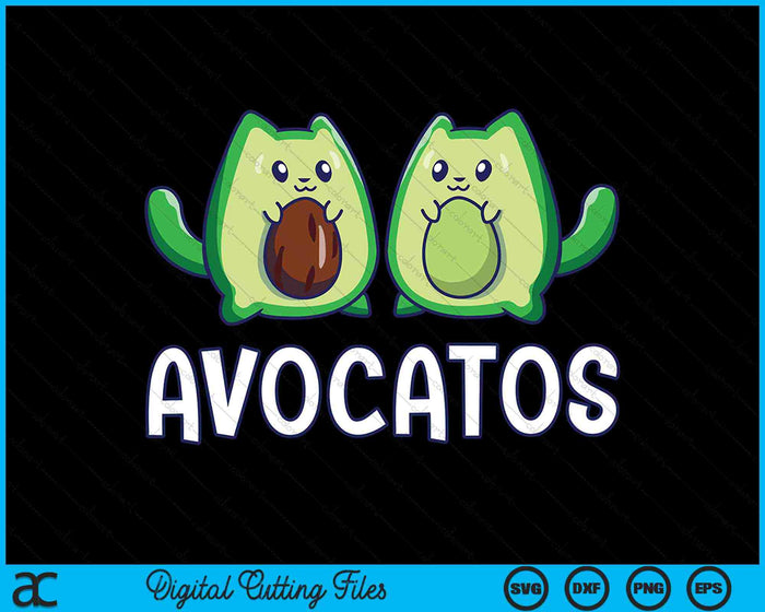 Avogato Avocado Kat Kat Vegan SVG PNG Digitale Snijbestanden Avogato Avocado Kat Kat Vegan SVG PNG Digitale Snijbestanden