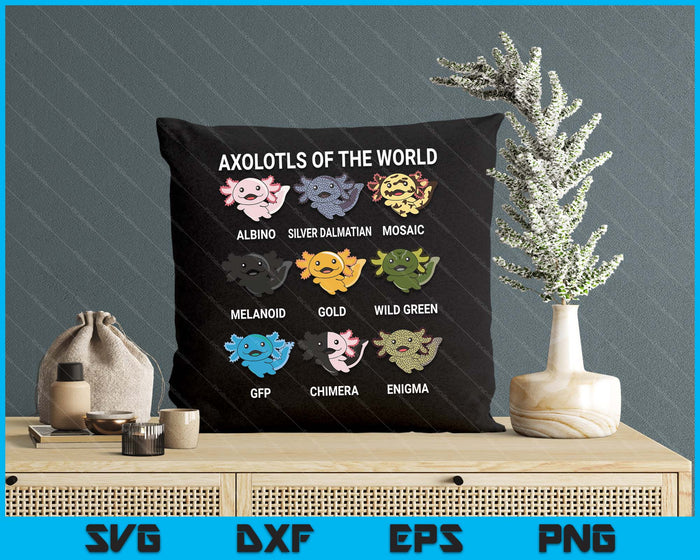 Axolotl-Shirt Axolotl Of World Kids SVG PNG Digital Cutting Files Axolotl-Shirt Axolotl Of World Kids SVG PNG Digital Cutting Files
