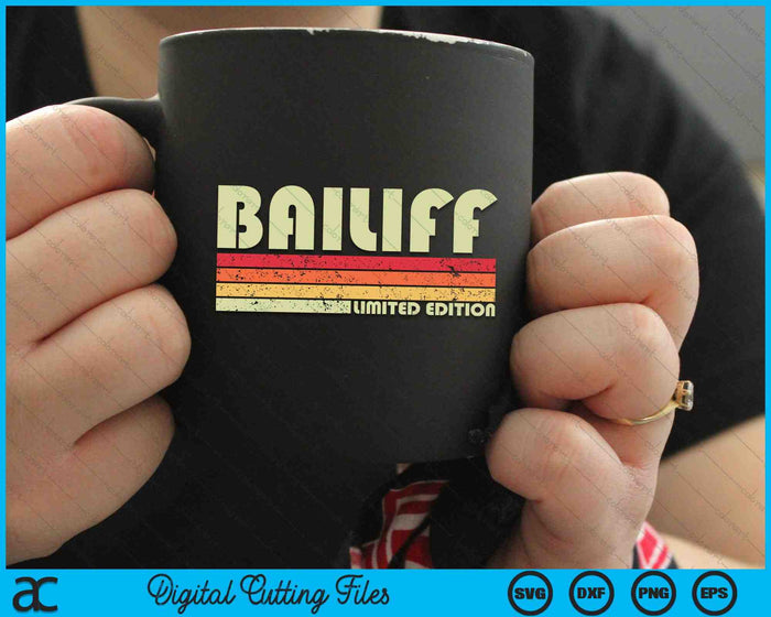 BAILIFF Título de trabajo divertido Profesión Cumpleaños SVG PNG Archivos de corte digital BAILIFF Título de trabajo divertido Profesión Cumpleaños SVG PNG Archivos de corte digital