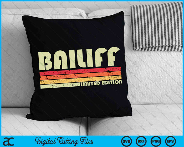 BAILIFF Título de trabajo divertido Profesión Cumpleaños SVG PNG Archivos de corte digital BAILIFF Título de trabajo divertido Profesión Cumpleaños SVG PNG Archivos de corte digital