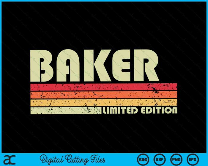 BAKER Divertido título de trabajo profesión cumpleaños trabajador SVG PNG cortando archivos imprimibles BAKER Divertido título de trabajo profesión cumpleaños trabajador SVG PNG cortando archivos imprimibles