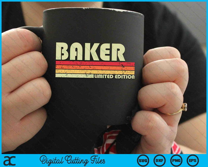 BAKER Divertido título de trabajo profesión cumpleaños trabajador SVG PNG cortando archivos imprimibles BAKER Divertido título de trabajo profesión cumpleaños trabajador SVG PNG cortando archivos imprimibles