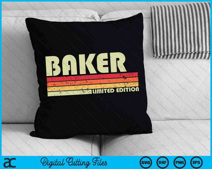 BAKER Divertido título de trabajo profesión cumpleaños trabajador SVG PNG cortando archivos imprimibles BAKER Divertido título de trabajo profesión cumpleaños trabajador SVG PNG cortando archivos imprimibles