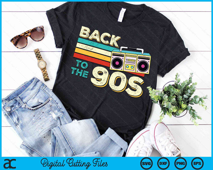 Back to the 90s Retro Party Carnival SVG PNG Digital Cutting Files Back to the 90s Retro Party Carnival SVG PNG Digital Cutting Files