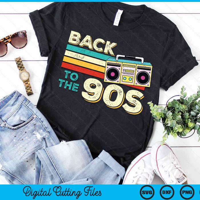 Back to the 90s Retro Party Carnival SVG PNG Digital Cutting Files Back to the 90s Retro Party Carnival SVG PNG Digital Cutting Files