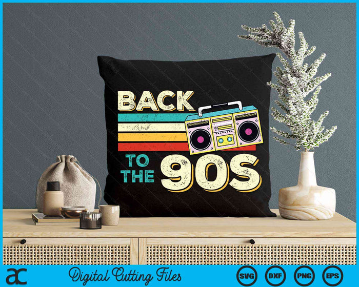 Back to the 90s Retro Party Carnival SVG PNG Digital Cutting Files Back to the 90s Retro Party Carnival SVG PNG Digital Cutting Files