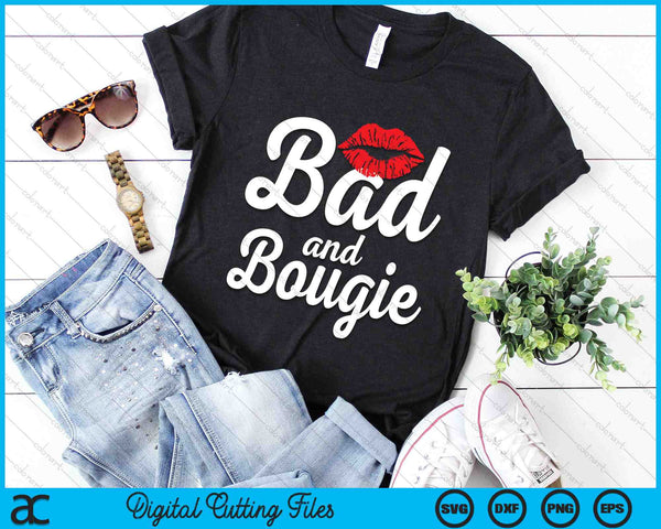 Bad and Bougie Melanin Poppin Black History Month SVG PNG Digital Cutting Files