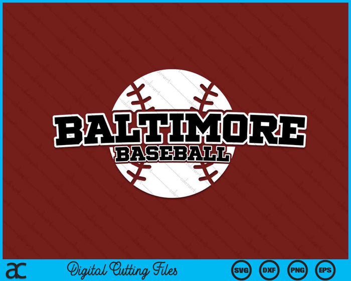 Baltimore Baseball Block Font SVG PNG Digital Cutting Files Baltimore Baseball Block Font SVG PNG Digital Cutting Files
