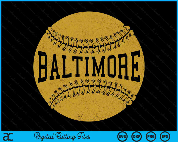 Baltimore honkbal fan SVG PNG digitale snijbestanden Baltimore honkbal fan SVG PNG digitale snijbestanden