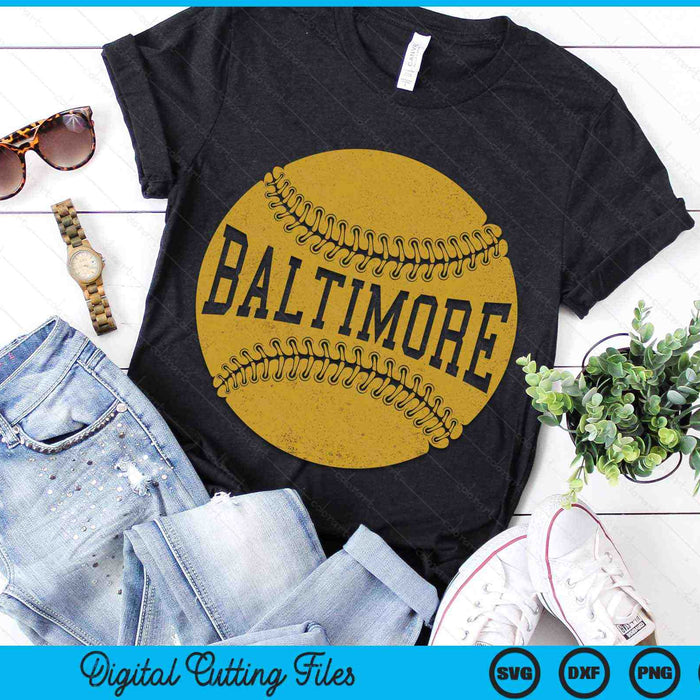 Baltimore honkbal fan SVG PNG digitale snijbestanden Baltimore honkbal fan SVG PNG digitale snijbestanden