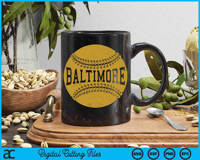 Baltimore Baseball Fan SVG PNG Digital Cutting Files