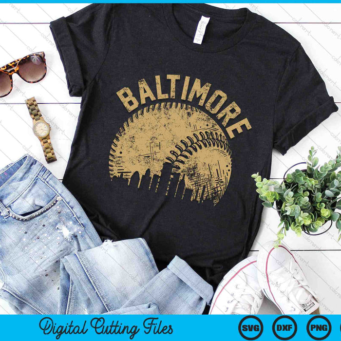 Baltimore Baseball Skyline Player Coach Fan SVG PNG Digital Printable Files Baltimore Baseball Skyline Player Coach Fan SVG PNG Digital Printable Files