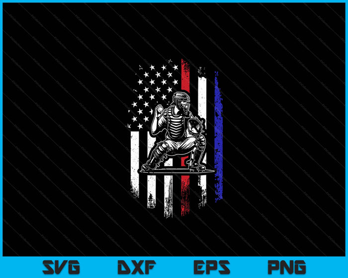 Baseball American Flag Patriotic Catcher 4th Of July Gift SVG PNG Digital Cutting Files Baseball American Flag Patriotic Catcher 4th Of July Gift SVG PNG Digital Cutting Files