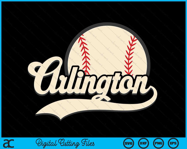 Baseball American Lover Arlington Baseball SVG PNG Digital Cutting Files