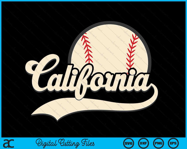 Baseball American Lover California Baseball SVG PNG Digital Cutting Files