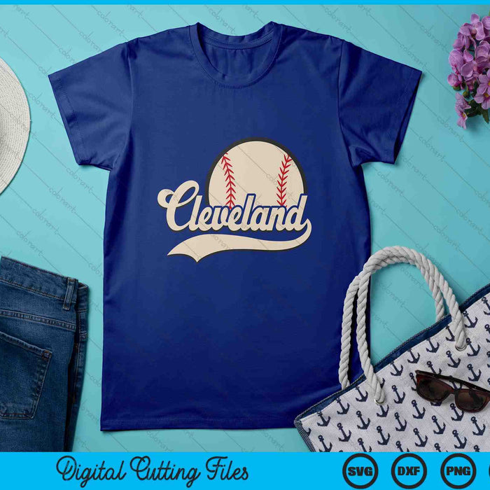 Baseball American Lover Cleveland Baseball SVG PNG Digital Cutting Files