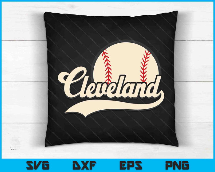 Baseball American Lover Cleveland Baseball SVG PNG Digital Cutting Files