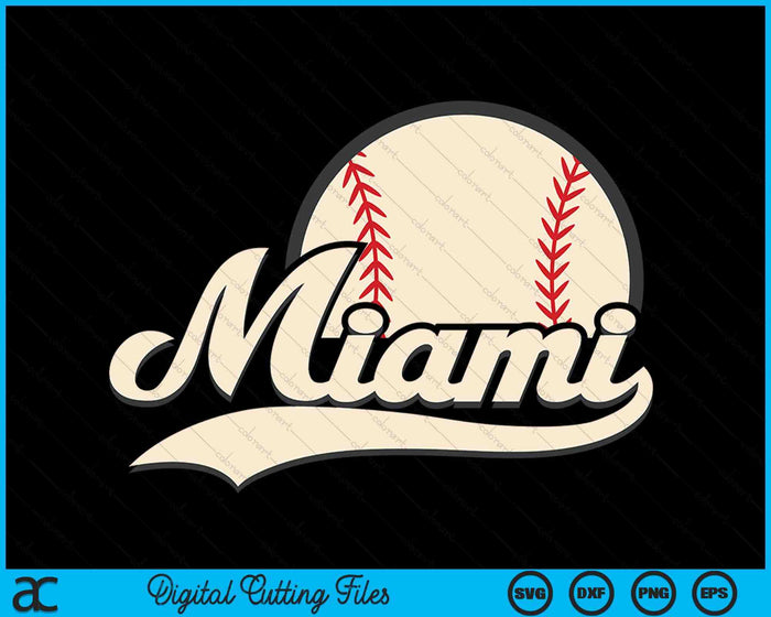 Baseball American Lover Miami Baseball SVG PNG Digital Cutting Files Baseball American Lover Miami Baseball SVG PNG Digital Cutting Files