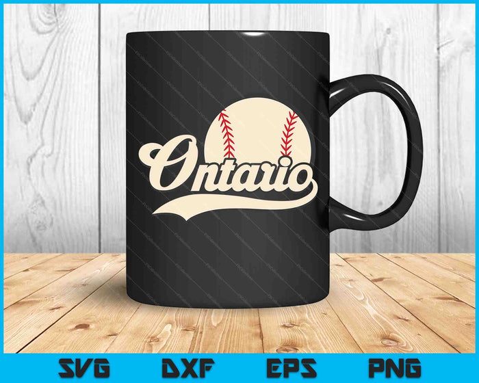 Baseball American Lover Ontario Baseball SVG PNG Digital Cutting Files
