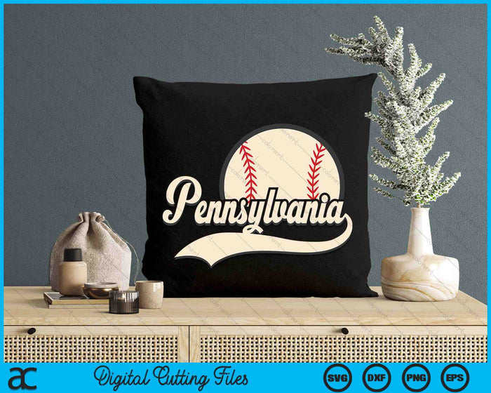 Baseball American Lover Pennsylvania Baseball SVG PNG Digital Cutting Files