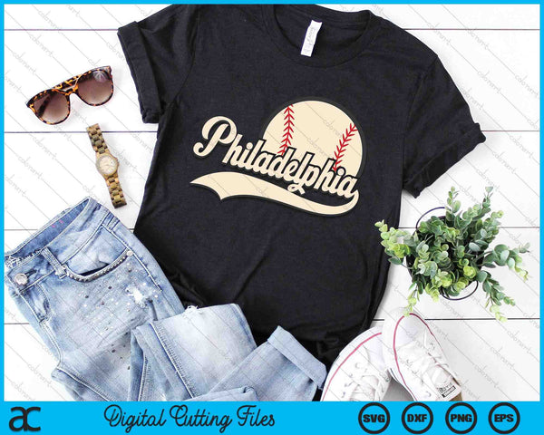 Baseball American Lover Philadelphia Baseball SVG PNG Digital Cutting Files