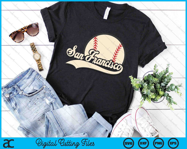 Baseball American Lover San Francisco Baseball SVG PNG Digital Cutting Files