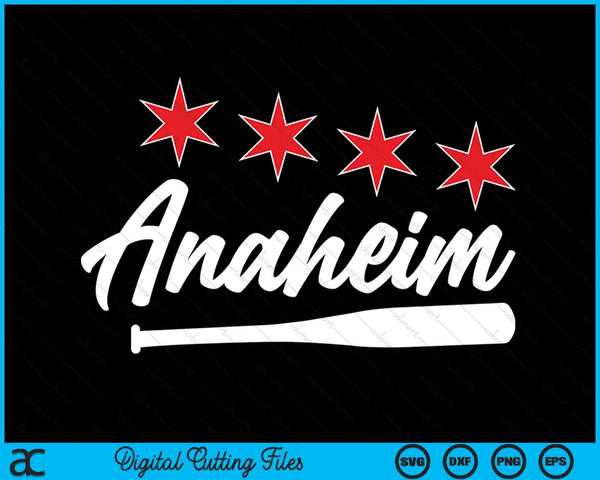 Baseball Anaheim Lover Cute Anaheim Baseball Bat American SVG PNG Digital Cutting Files
