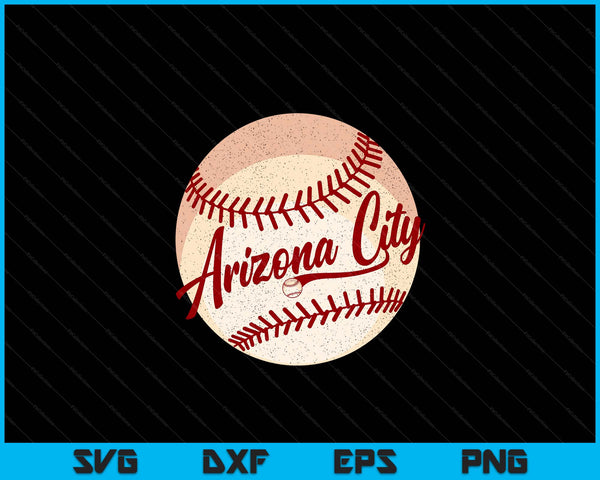 Baseball Arizona City Love Blue Color Royal National Pastime SVG PNG Cutting Printable Files