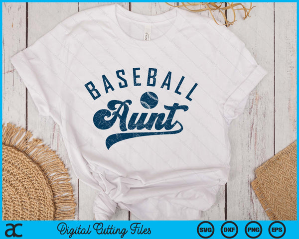 Baseball Aunt Gifts Mother's Day SVG PNG Digital Printable Files