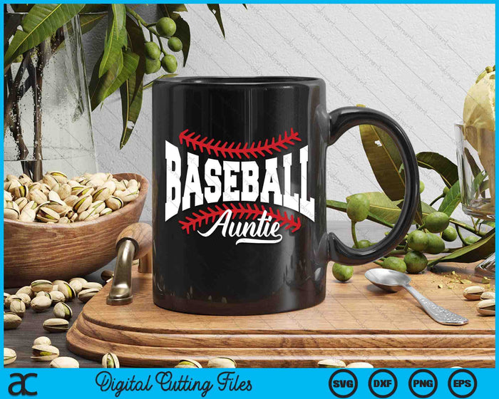 Baseball Auntie SVG PNG Cutting Printable Files Baseball Auntie SVG PNG Cutting Printable Files