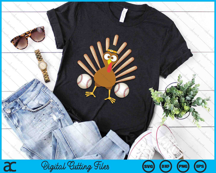 Baseball Bat Turkey Thanksgiving SVG PNG Digital Cutting File Baseball Bat Turkey Thanksgiving SVG PNG Digital Cutting File