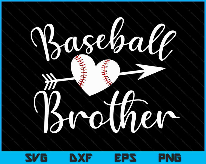Baseball Brother SVG PNG Digital Cutting Files Baseball Brother SVG PNG Digital Cutting Files