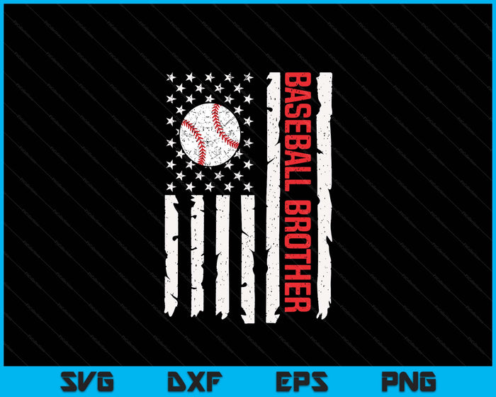 Baseball Brother USA American Flag Patriotic Brother 4th of July SVG PNG Digital Printable Files Baseball Brother USA American Flag Patriotic Brother 4th of July SVG PNG Digital Printable Files