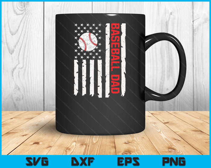 Baseball Dad USA American Flag Patriotic Dad 4th of July SVG PNG Digital Cutting Files Baseball Dad USA American Flag Patriotic Dad 4th of July SVG PNG Digital Cutting Files