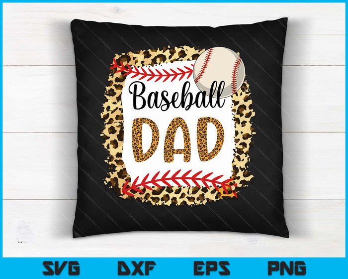 Baseball Dad Leopard Baseball Dad For Father's Day SVG PNG Digital Cutting Files Baseball Dad Leopard Baseball Dad For Father's Day SVG PNG Digital Cutting Files