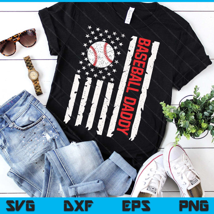 Baseball Daddy USA American Flag Patriotic Daddy 4th of July SVG PNG Digital Printable Files Baseball Daddy USA American Flag Patriotic Daddy 4th of July SVG PNG Digital Printable Files