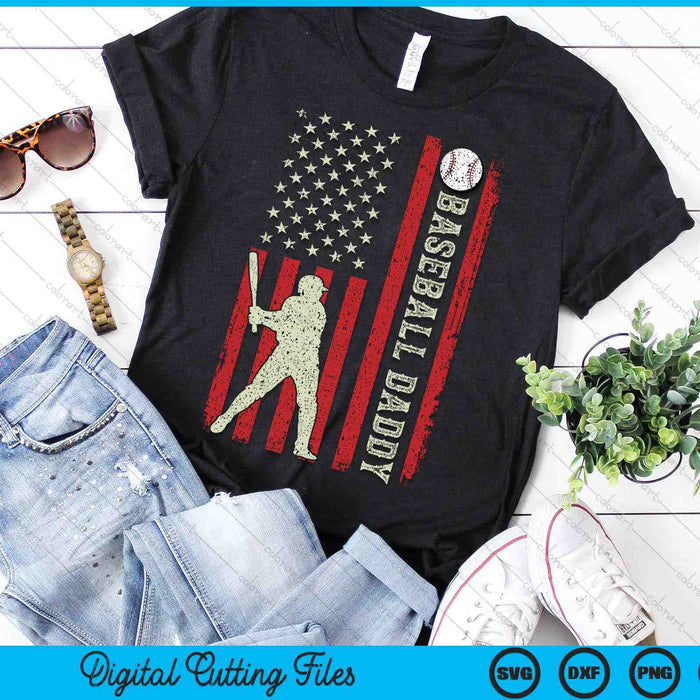 Baseball Daddy US Flag Gifts For Daddy Men Patriotic Fathers Day SVG PNG Digital Printable Files Baseball Daddy US Flag Gifts For Daddy Men Patriotic Fathers Day SVG PNG Digital Printable Files