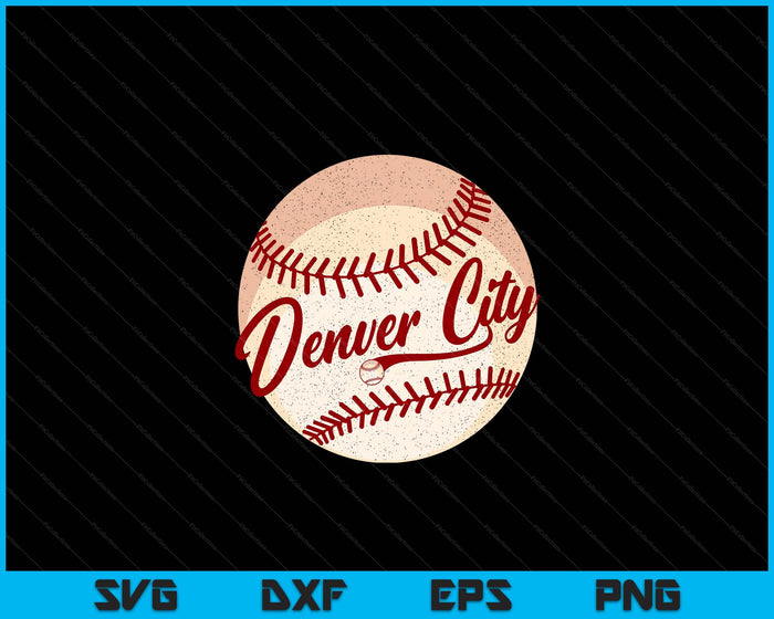 Baseball Denver City Love Blue Color Royal National Pastime SVG PNG Cutting Printable Files Baseball Denver City Love Blue Color Royal National Pastime SVG PNG Cutting Printable Files
