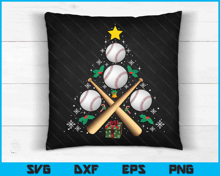 Baseball Equipment Christmas Tree Christmas Baseball SVG PNG Digital Cutting Files Baseball Equipment Christmas Tree Christmas Baseball SVG PNG Digital Cutting Files