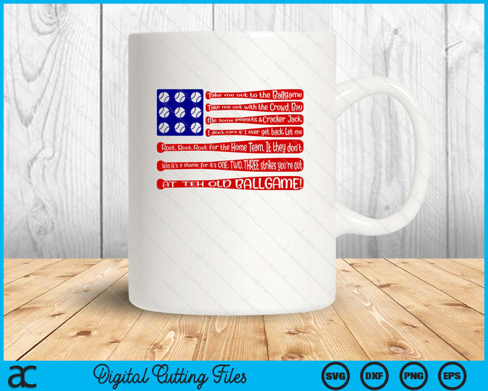 Baseball Flag Lyrics Tee Unisex Game Day SVG PNG Digital Printable Files Baseball Flag Lyrics Tee Unisex Game Day SVG PNG Digital Printable Files
