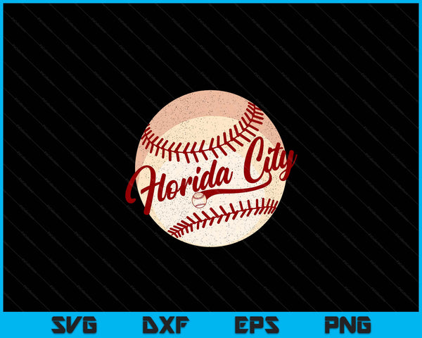 Baseball Florida City Love Blue Color Royal National Pastime SVG PNG Cutting Printable Files