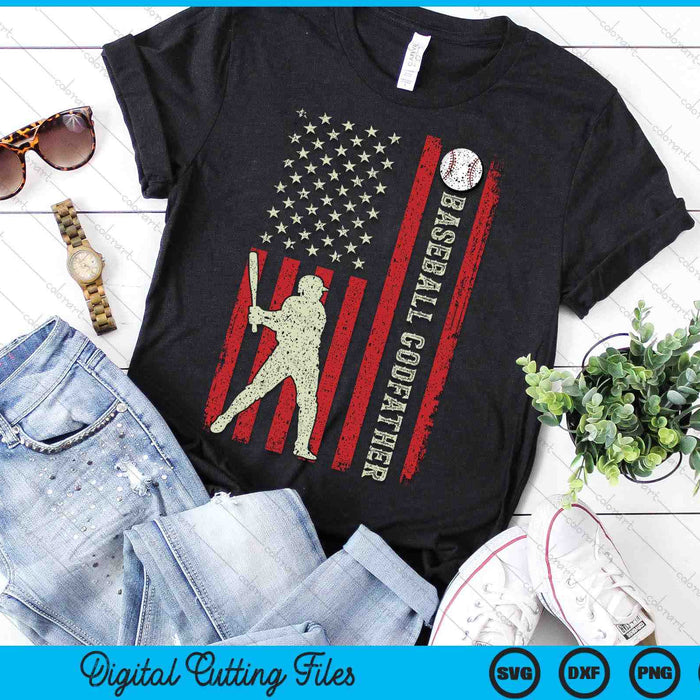 Baseball Godfather US Flag Gifts For Godfather Men Patriotic Fathers Day SVG PNG Digital Printable Files Baseball Godfather US Flag Gifts For Godfather Men Patriotic Fathers Day SVG PNG Digital Printable Files